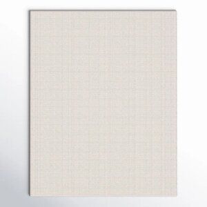 Charvik Solid Colour Handmade Area Rug in Ivory